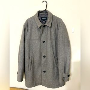 London Fog Men’s pea coat Grey L